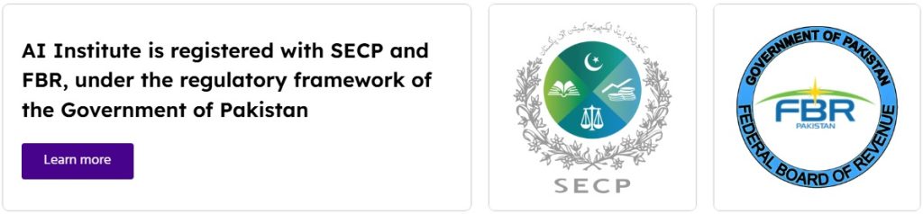 FBR-SECP Registerted by AI Institute of Pakistan